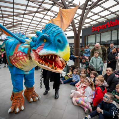 Live Dragons roam Blackrock over Easter!